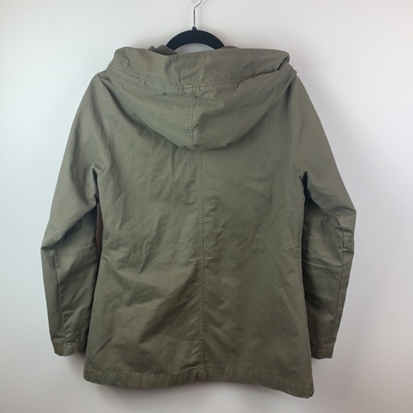 Love Tree Army Green Anorak Jacket Size Small - Picture 6 of 8
